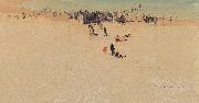 Elioth Gruner Along the Sands oil on canvas